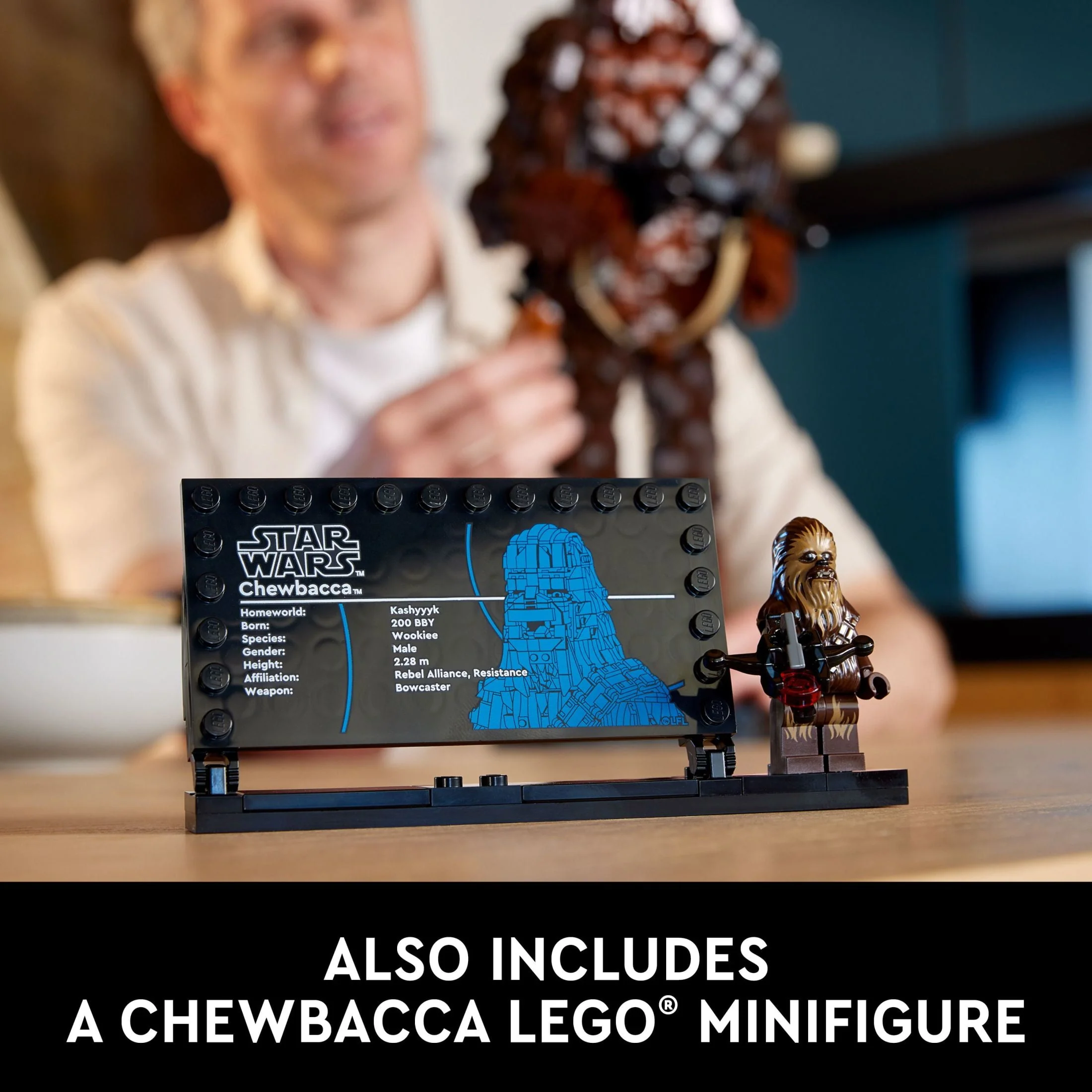 LEGO Star Wars Chewbacca, Buildable May the 4th Collectibles for Adults, Build and Display Chewbacca Collectible, Fun Star Wars Fan Gift for Teens