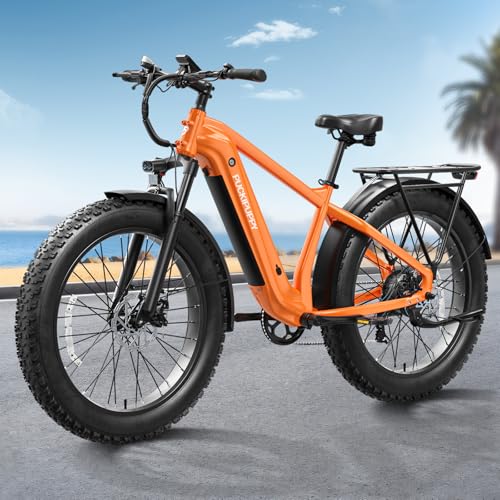 Electric Bike for Adults with 960W(Peak), 26" Fat Tire Electric Mountain Bike，48V 15AH Removable Battery Ebike