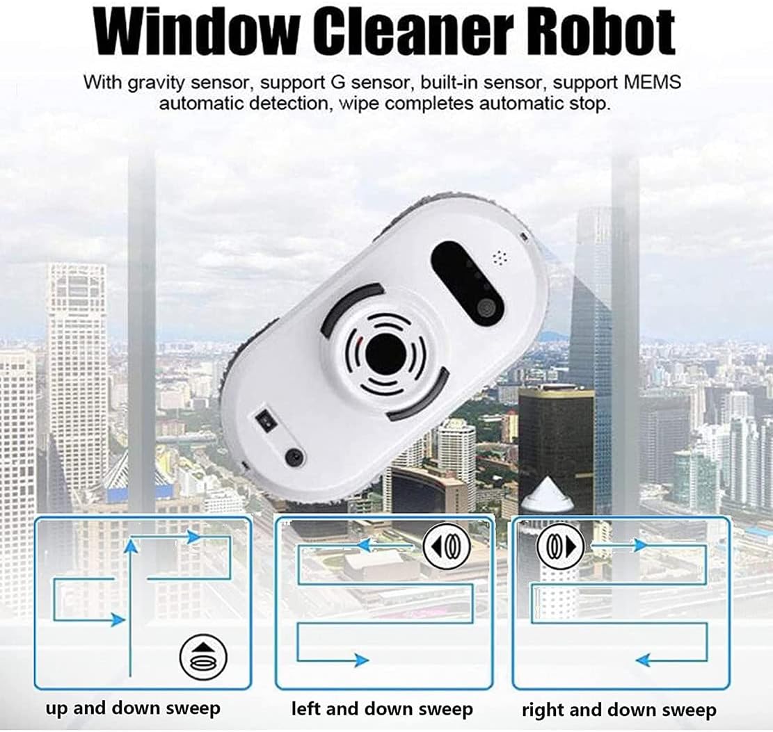 80W Automatic Window Cleaning Robot, Window Vacuum Cleaner Smart Glass Cleaning Robotic