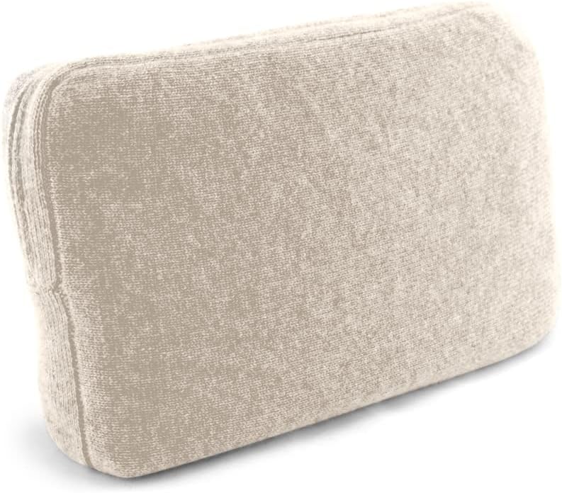 Jet&Bo 100% Pure Cashmere Travel Set: Blanket, Eye Mask, Socks, Carry/Pillow Case Natural