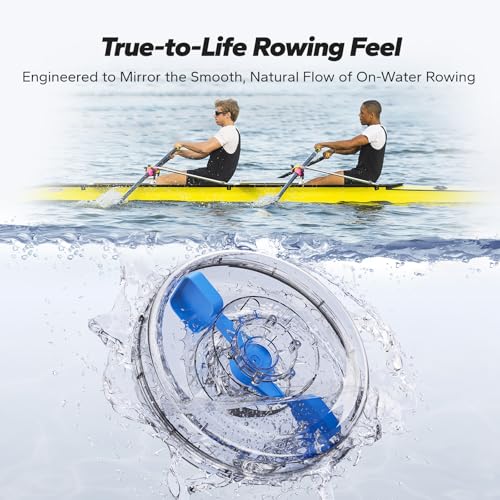 MERACH Water Rowing Machines for Home, Foldable Row Machine with 400LBS Weight Capacity, Dedicated Monitor and Comfortable Seat