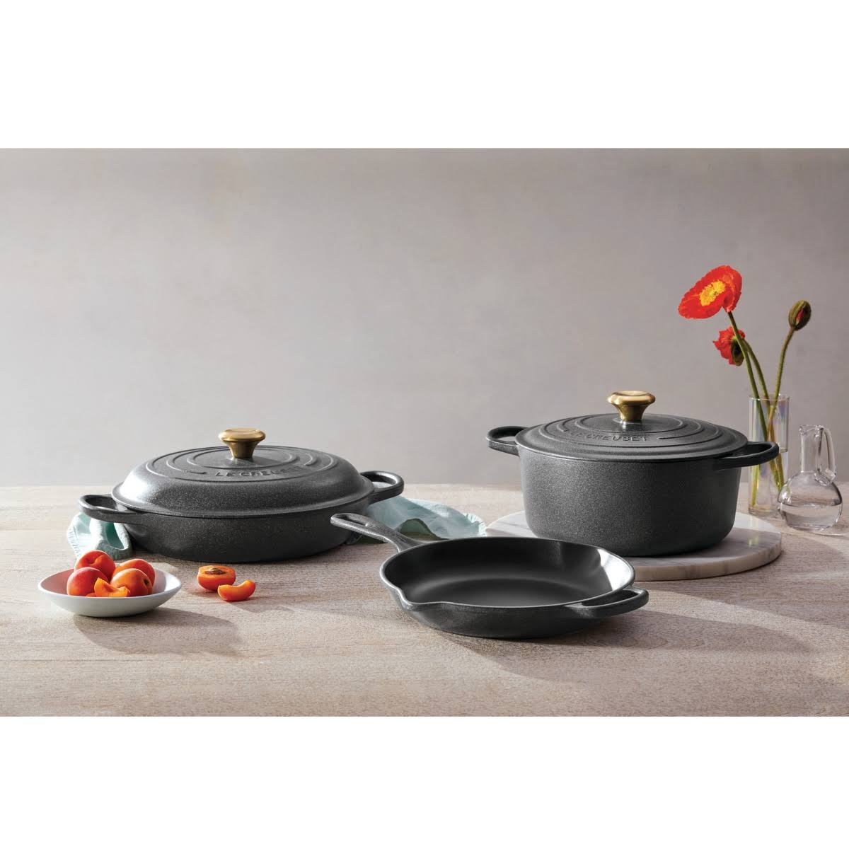 Le Creuset 5 Piece Cast Iron Set - Oyster