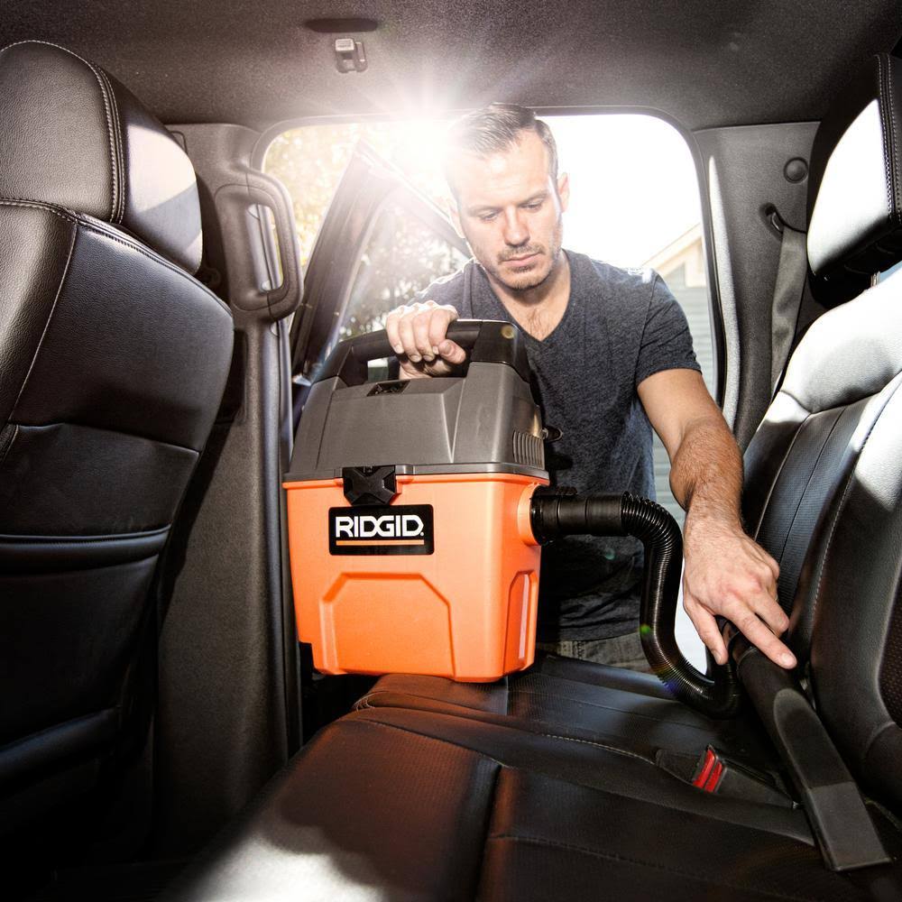 Ridgid 3 gal. 3.5-Peak HP Portable Pro Wet Dry VAC with Bonus LED Car Nozzle