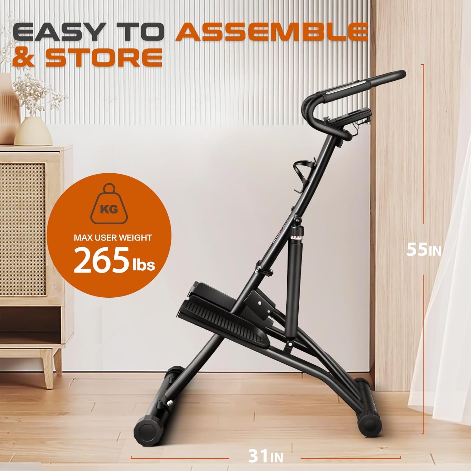 BODY RHYTHM Steppers for Exercise at Home, Power Stair Stepper Machine for Cardio & Climbing Training