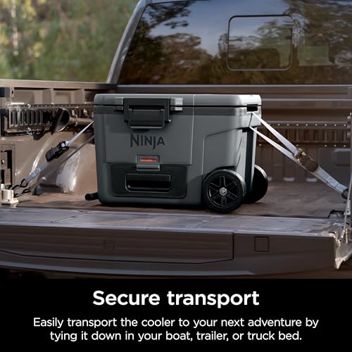 Ninja FrostVault 45qt Wheeled Cooler with Dry Zone, Integrated Fridge-Temp Dry Storage Drawer, Premium Heavy-Duty Insulated Cooler