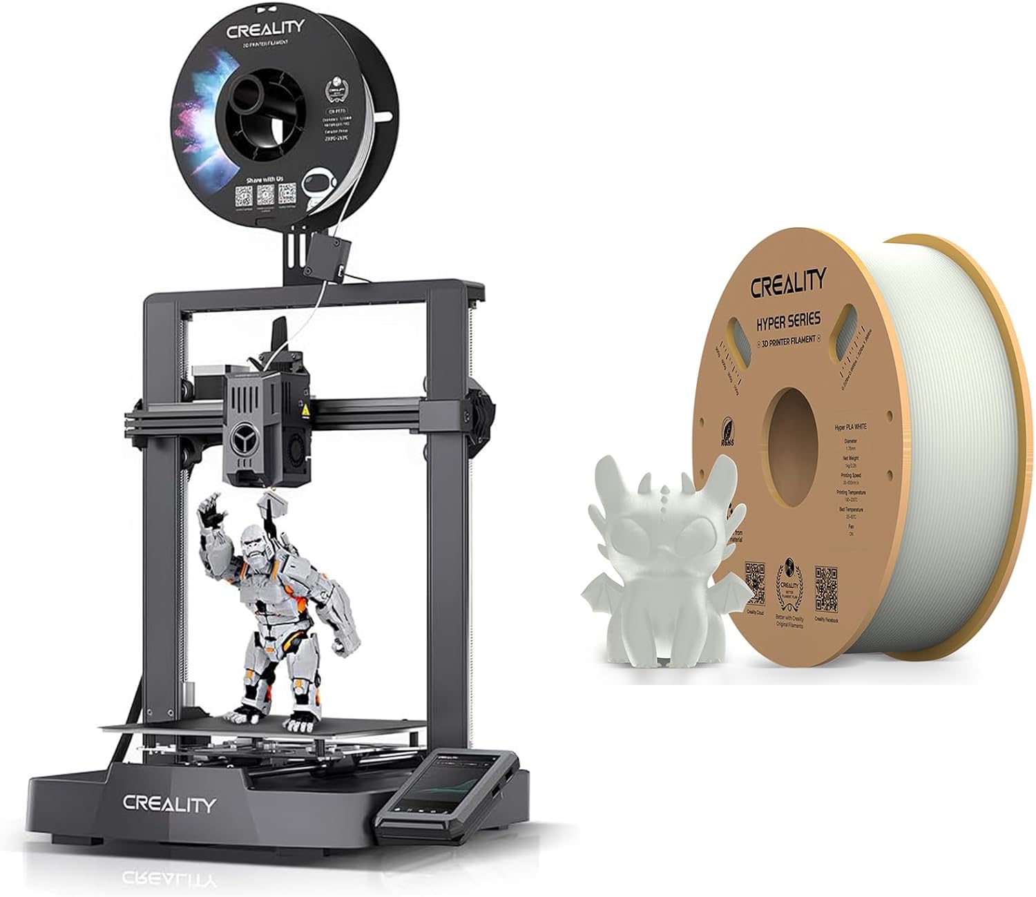 Creality Official Ender 3 V3 KE 3D Printer 500mm/s High-Speed Printing Self-Test Dual Z-axis Double Linear Shafts on Y-axis Superior Hotend Double