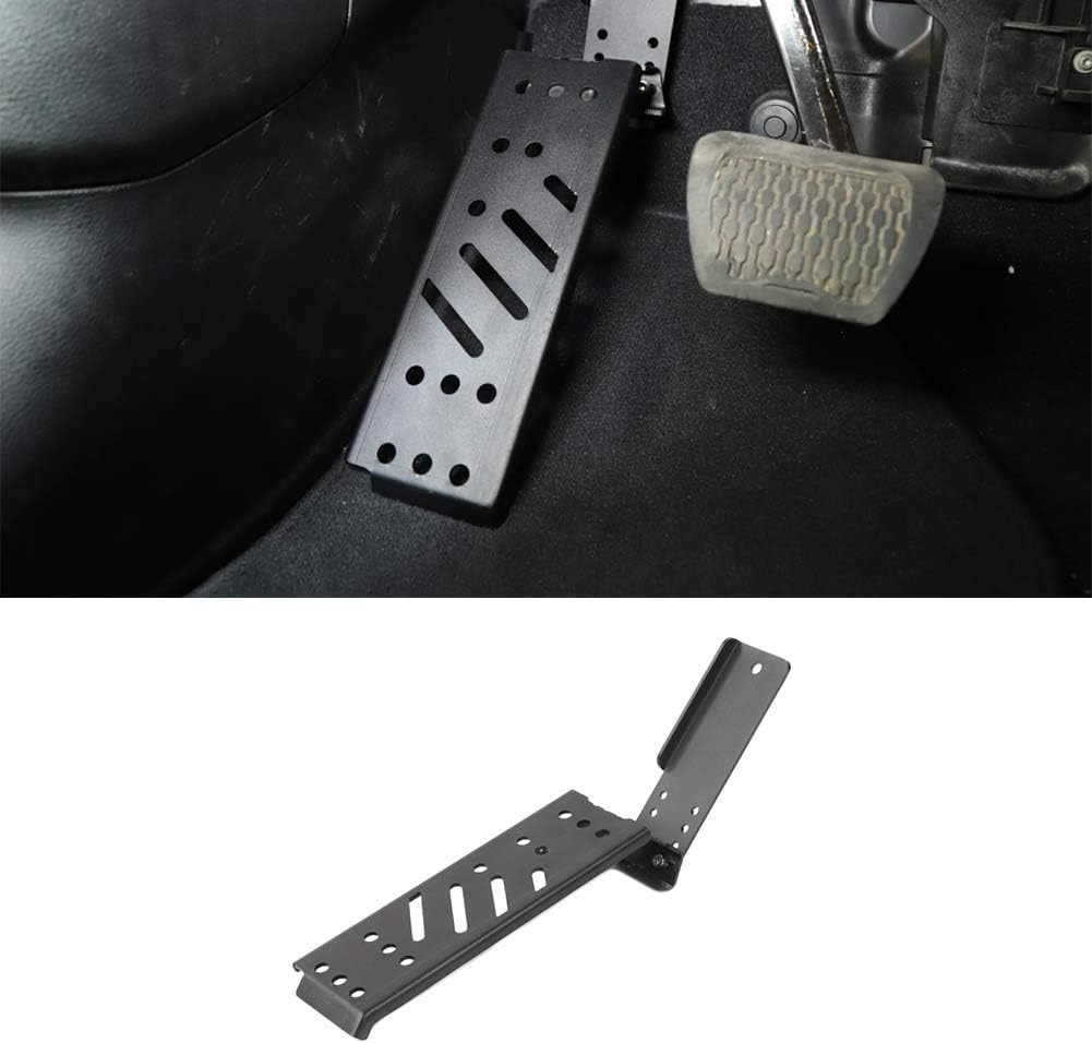 Hgcar Jeep Wrangler JL Foot Rest Pedal, Left Foot Rest Dead Pedal Black for Jeep Wrangler JL 2018-2021