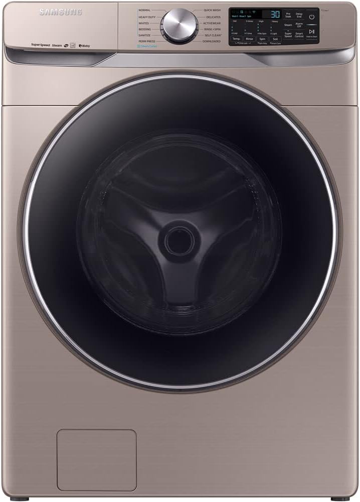 Samsung WF45R6300AC 4.5 cu. ft. Smart Front Load Washer in Champagne (2019)
