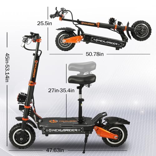 Adults Electric Scooter 6000W Dual Motor Up to 58 mph, 60 Miles Range, 60V35Ah Battery