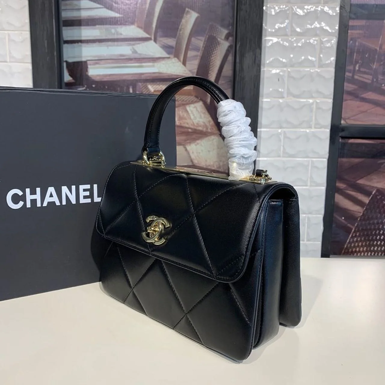 Chanel Trendy CC Bag Black For Women, Women&rsquo;s Handbags, Shoulder And Crossbody Bags 10.2in/26cm