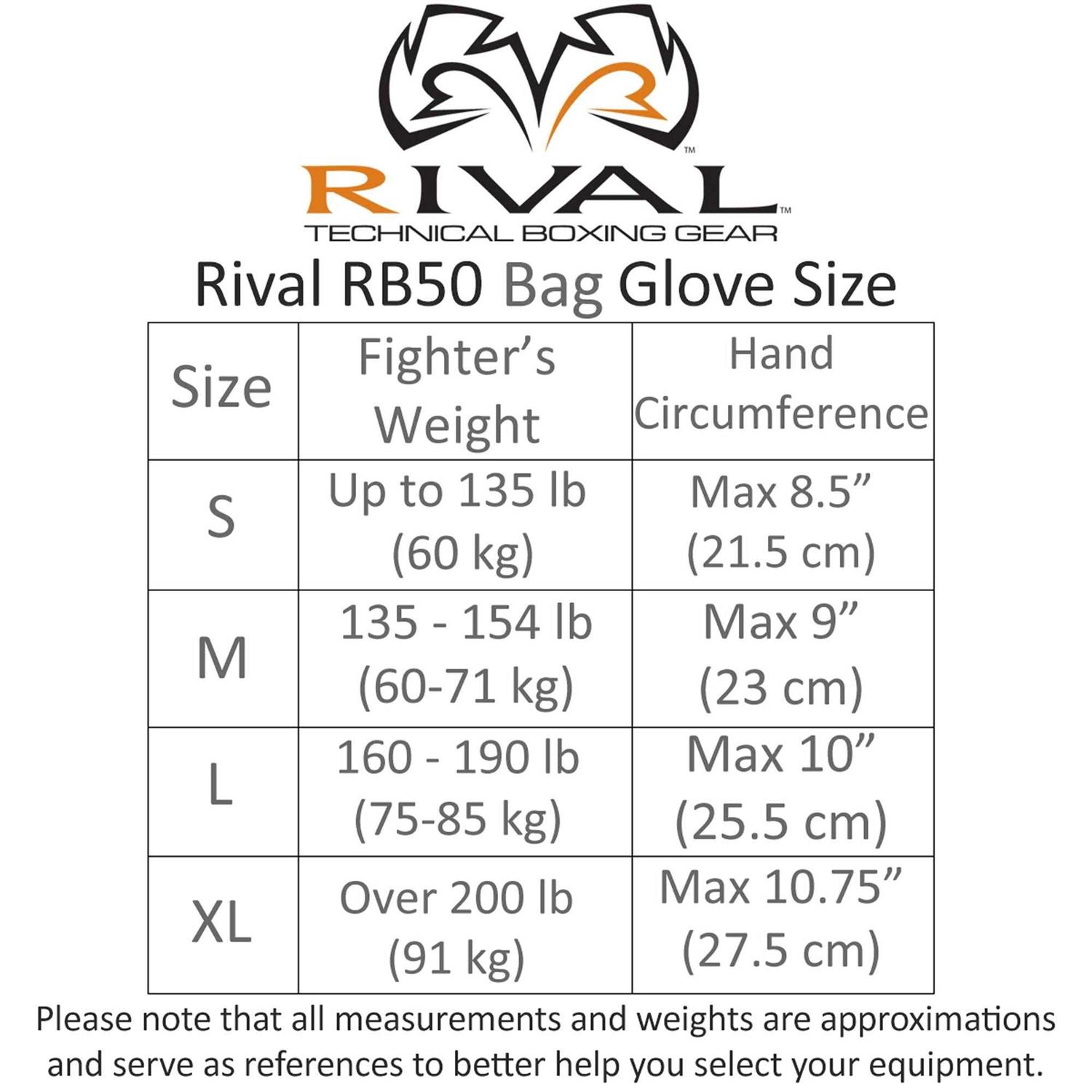Rival Boxing RB50 Intelli-Shock Compact Bag Gloves - Sports Supplies Online Store