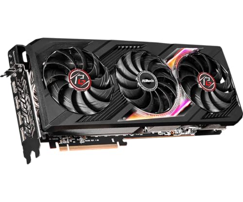 ASRock AMD Radeon RX 7700 XT Challenger 12GB GDDR6 192-bit 0dB Silent Cooling 7680 x 4320 DisplayPort HDMI LED Indicator 18Gbps Dual Fan Graphics Card