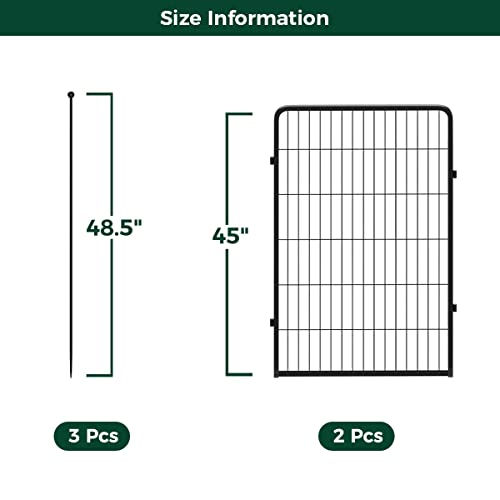 FXW Rollick Dog Playpen for Yard, RV Camping, 32 inch 16 Panels for Small and Medium Dogs│Patented