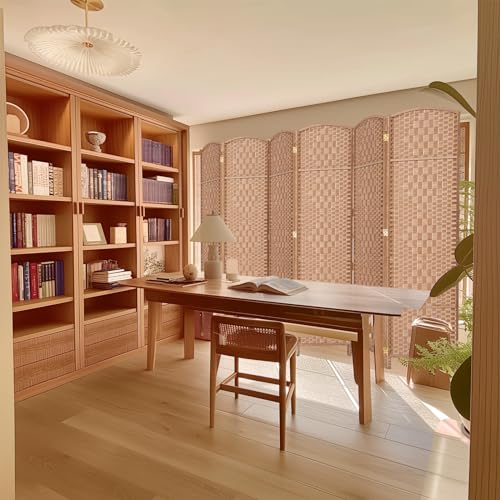 Room Divider, Room Dividers and Folding Privacy Screens, 16in Privacy Screen, 6 Panel Temporary Wall Partitions, 6ft Space Separation Panel Screen