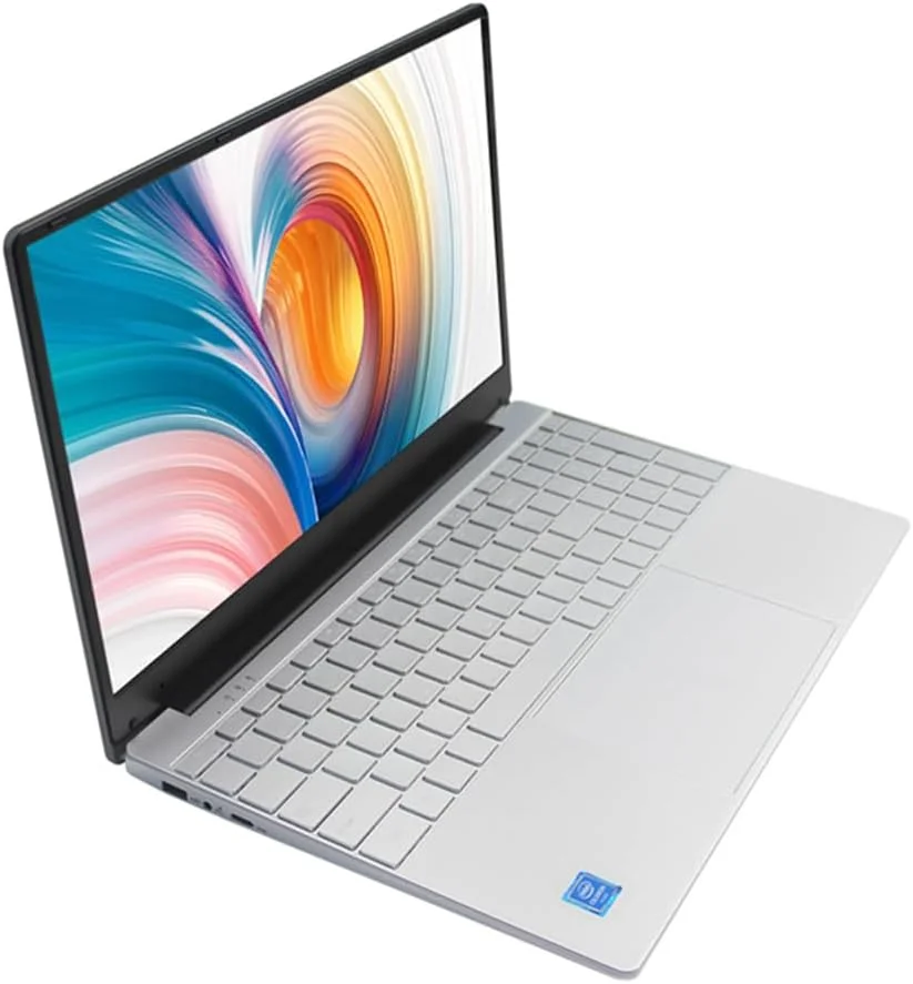 Thunderb E156S 15.6" Laptop - Intel Quad-Core, 8GB RAM, 512GB SSD, Win 11 Pro, Fingerprint, Backlit Keyboard, HDMI, Bluetooth, USB 3.0, HD Webcam