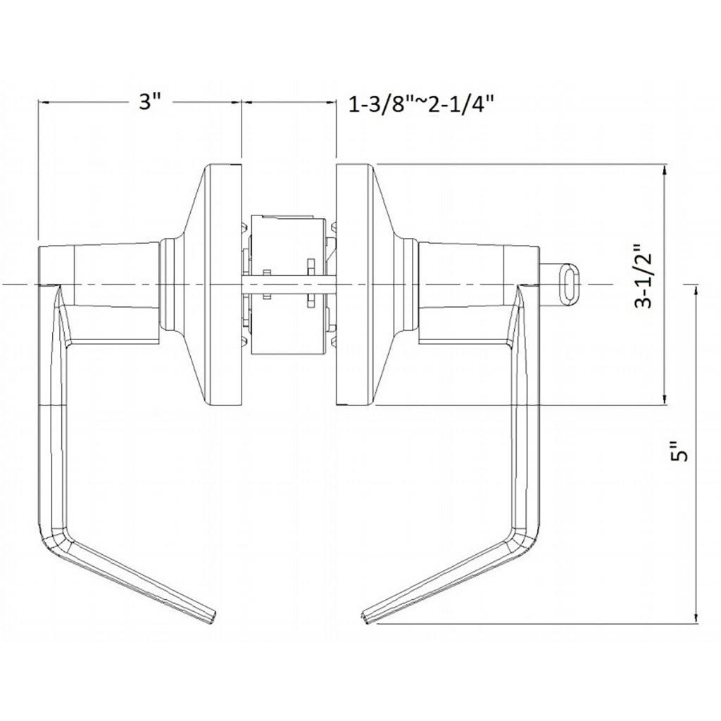 Pamex Annapolis Leverset Oiled Rubbed Bronze / Passage FYT