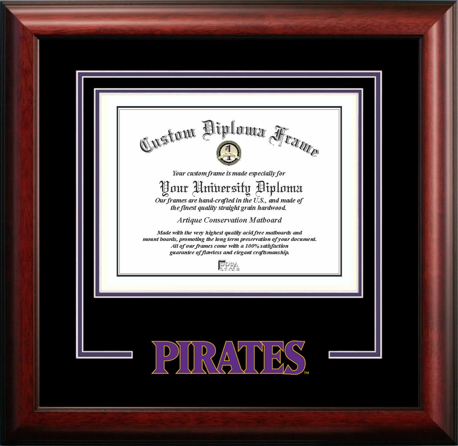 East Carolina University 11 inch x 14 inch Spirit Diploma Frame
