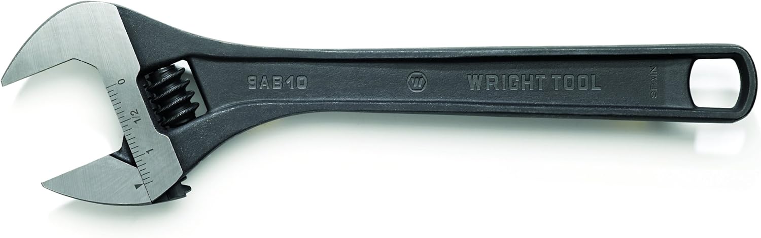 Wright Tool 9AB24 24-Inch Adjustable Wrench with 2-17/32-Inch Maximum Capacity, Black