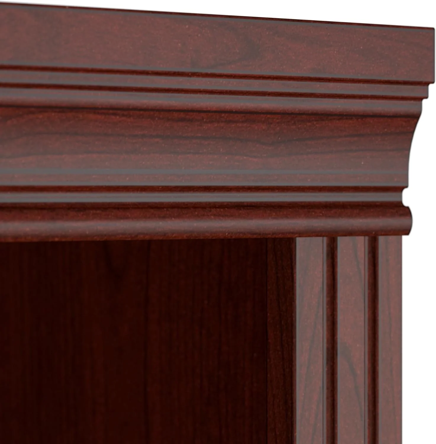 Bush Business Furniture Arlington Tall 5 Shelf Bookcase in Harvest Cherry