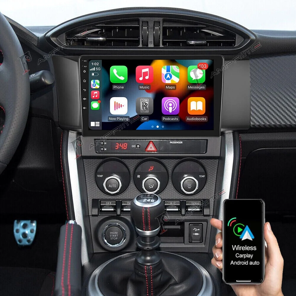 Kydely Upgrade Your Subaru BRZ/Scion FRS Toyota 86 GT86 with 9" CarPlay Android Radio Stereo - Wireless WIFI, Bluetooth, GPS