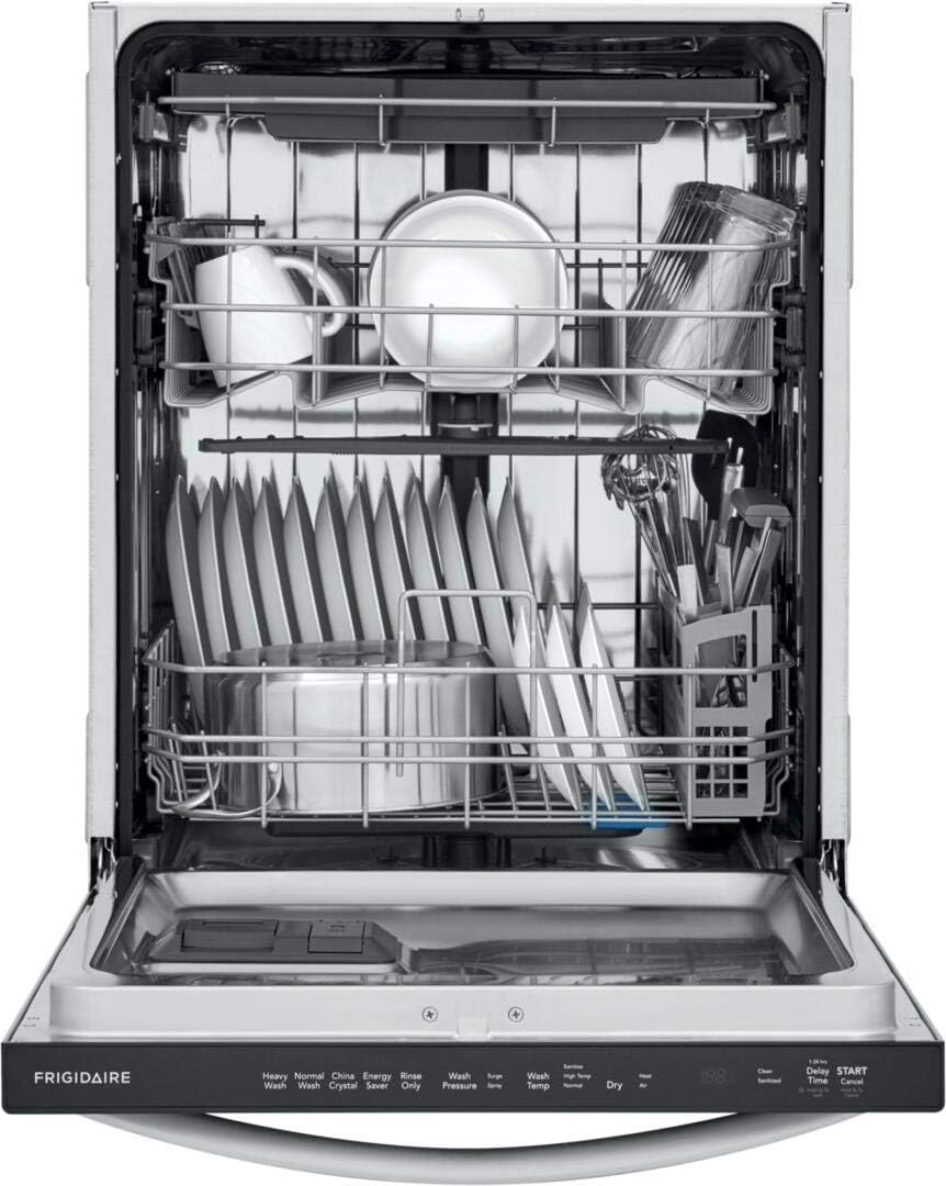 Frigidaire FDSH4501AS 24" Built In Dishwasher with 14 Place Settings, 3rd Level Rack, Energy Star, in Stainless Steel
