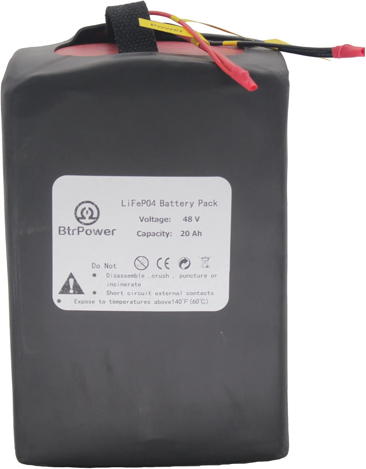 NewEnergy Ebike Battery 48V 10AH-50AH Lithium ion / LiFePO4 Battery Pack with 5A Charger and 50A BMS for 3000W-350W Motor…