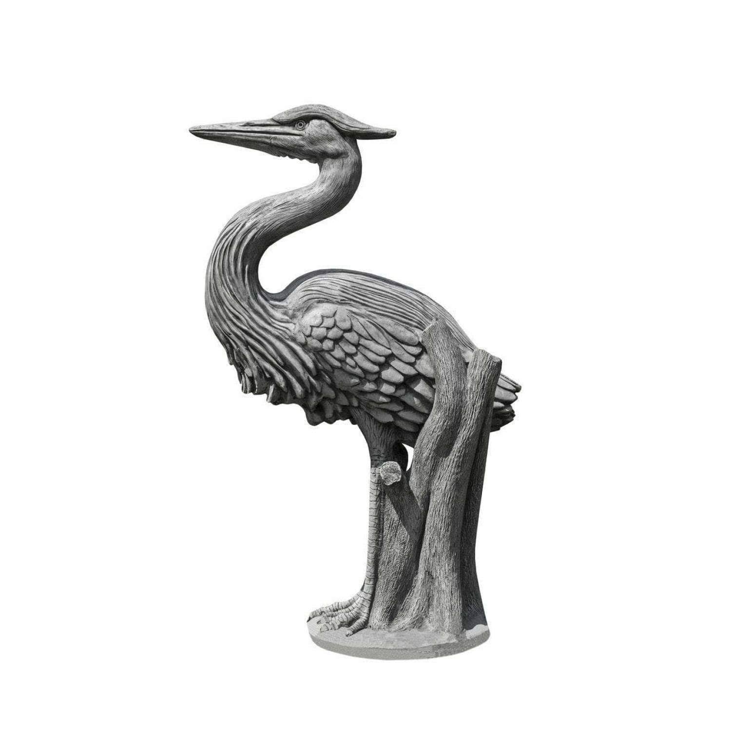 Campania International Heron Garden Statue - Ferro Rustico Nuovo