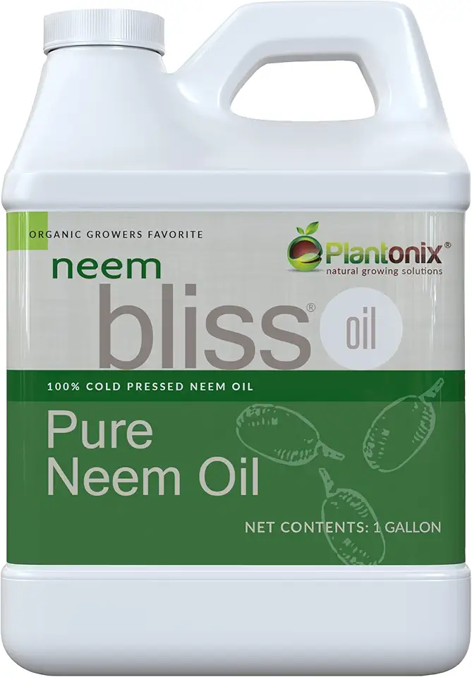 Neem Bliss (1 Gallon) - Pure Neem Oil Concentrate - 100% Cold Pressed Neem Oil - All-Natural Neem Oil Concentrate - Pure Neem Oil Extract