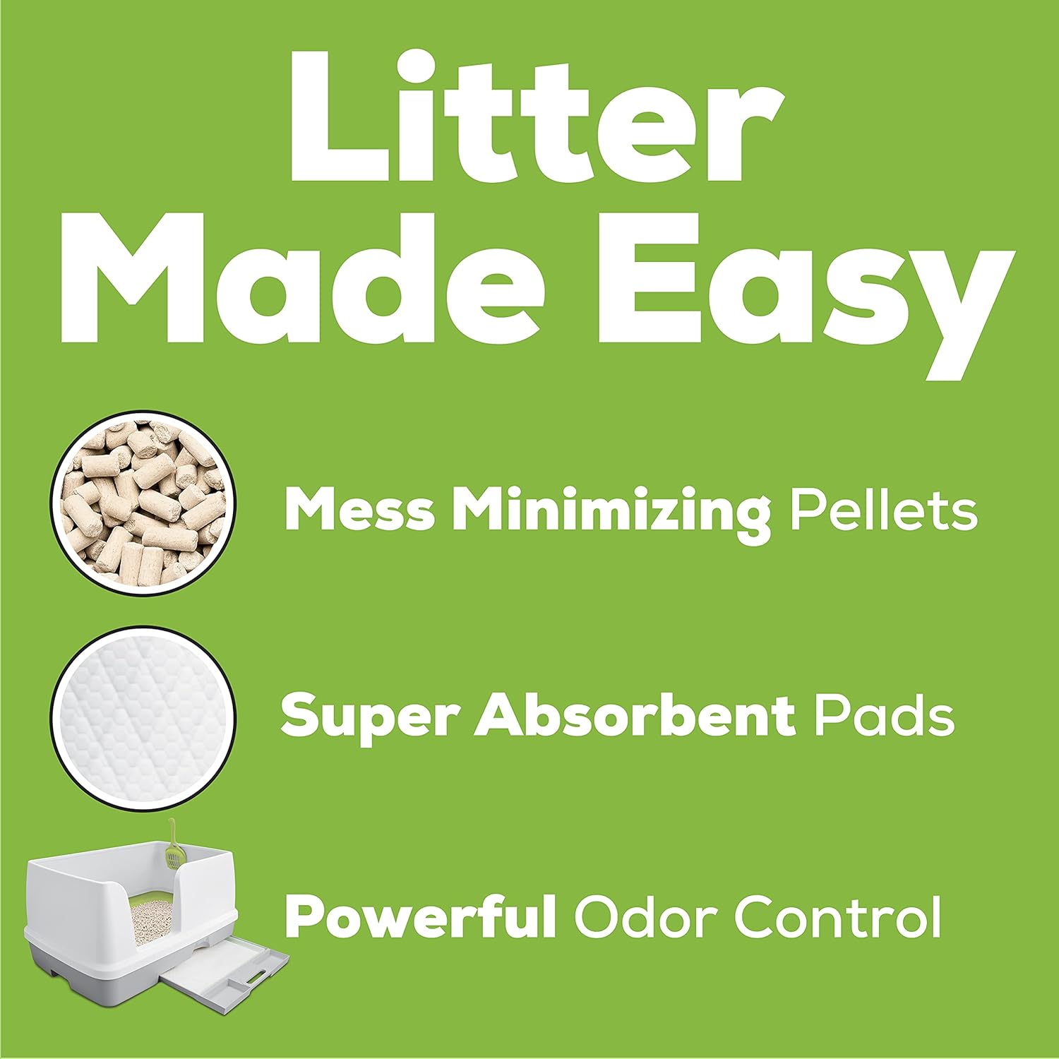 Purina Tidy Cats Breeze Cat Litter Box System Starter Kit, XL Breeze Litter System With Pads & Pellets