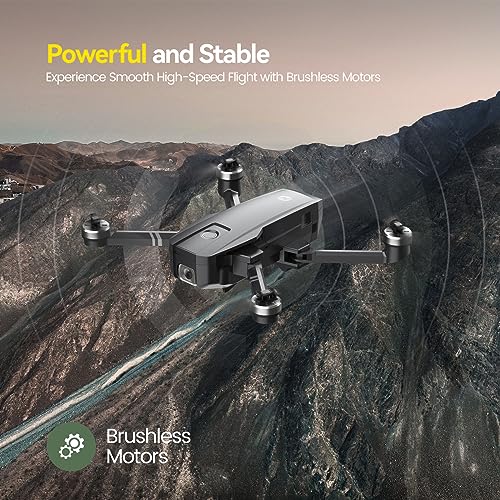 Holy Stone HS720 GPS Drone with Camera for Adults 4K UHD, 52 Minutes Flight Time, Foldable Quadcopter with Brushless Motor, Auto Return Home