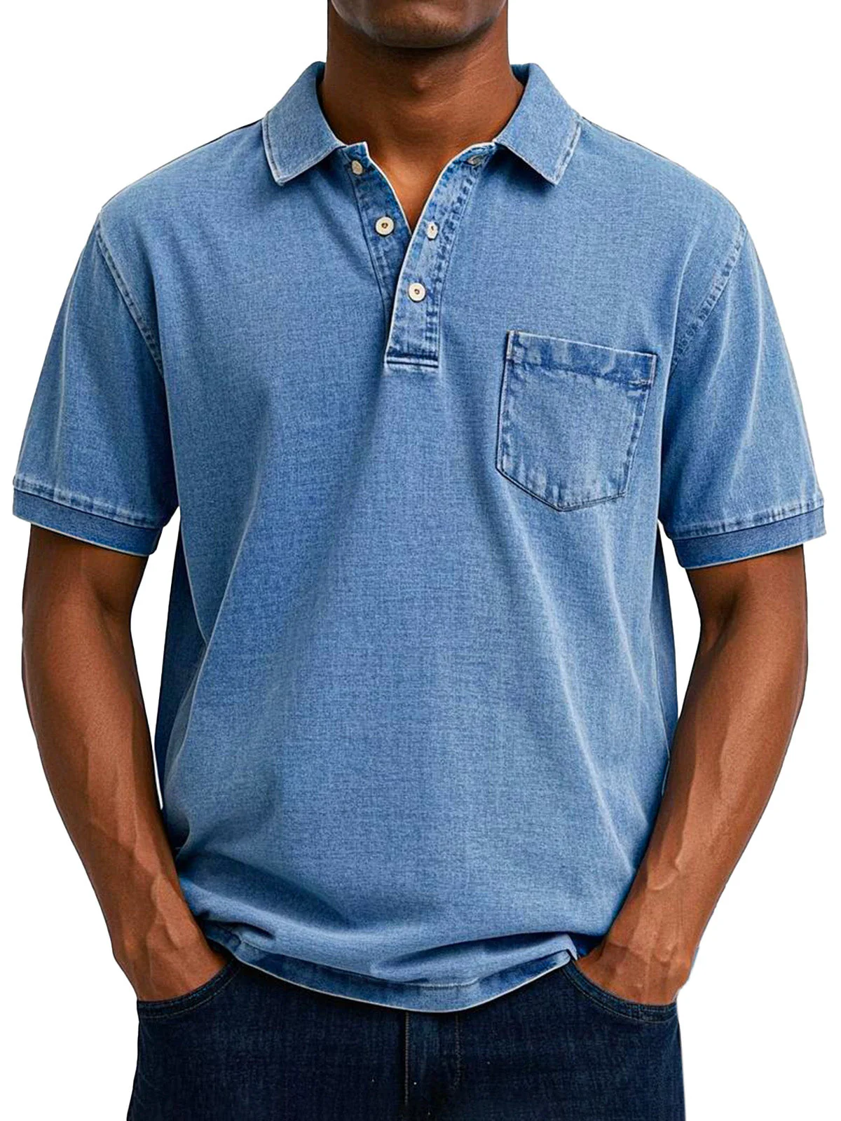 Maxime | Stylish Denim Polo Shirt for Men