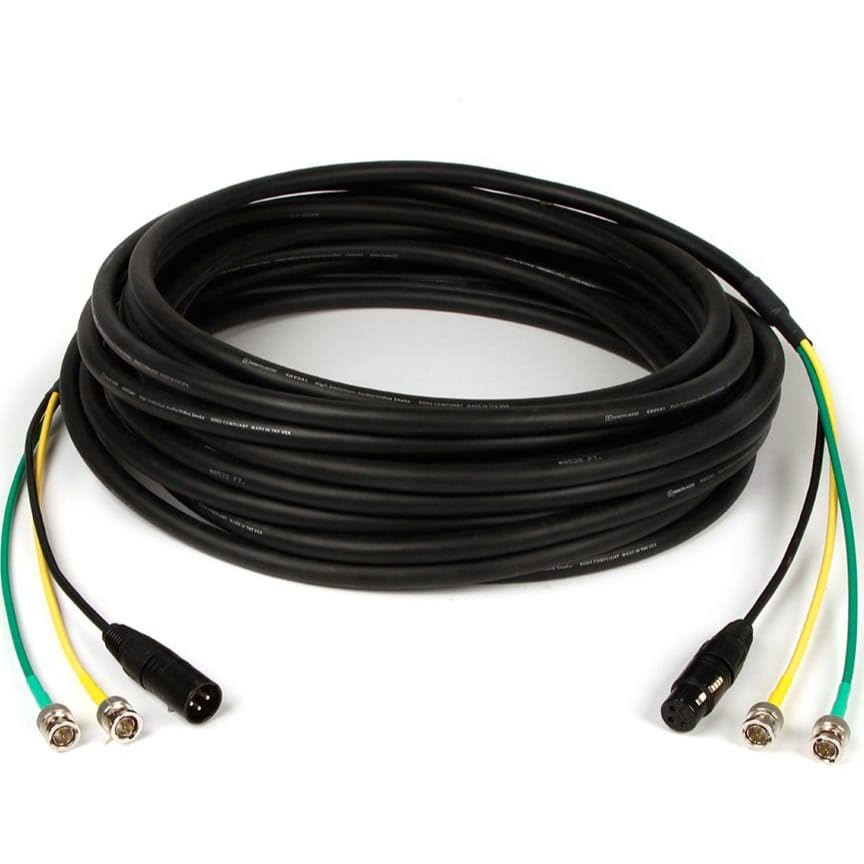Remote Audio 2x HD-SDI u0026 XLR AV Snake Cable (100 ft) CASNAV100