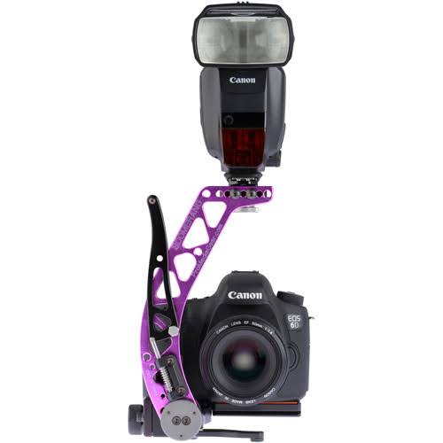 ProMediaGear BBX Boomerang Flash Bracket with Universal QR PLATE, Purple
