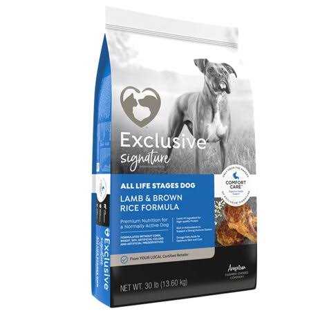 Exclusive Dog Food All Life Stages Lamb Brown Rice - Pet Supplies online store