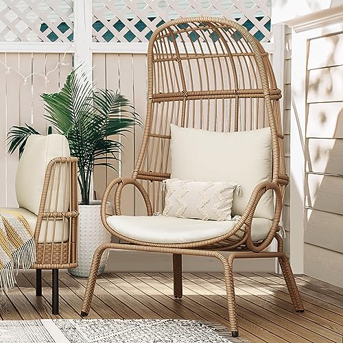 YITAHOME Outdoor Narrow Egg Chair Wicker