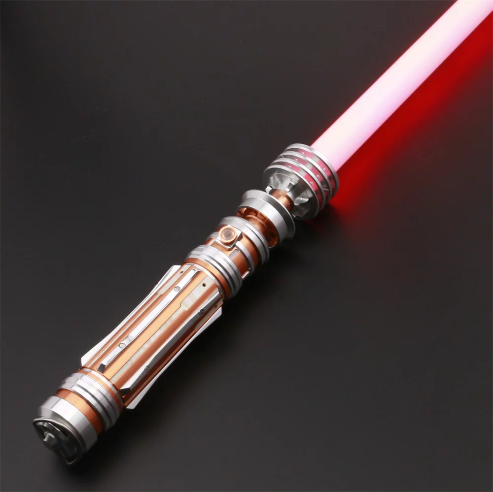 ZiaSabers Lo Princess NeoPixel Lightsaber with Proffie 2.2 Soundboard - Realistic Metal Silver Hilt Star Wars Lightsaber