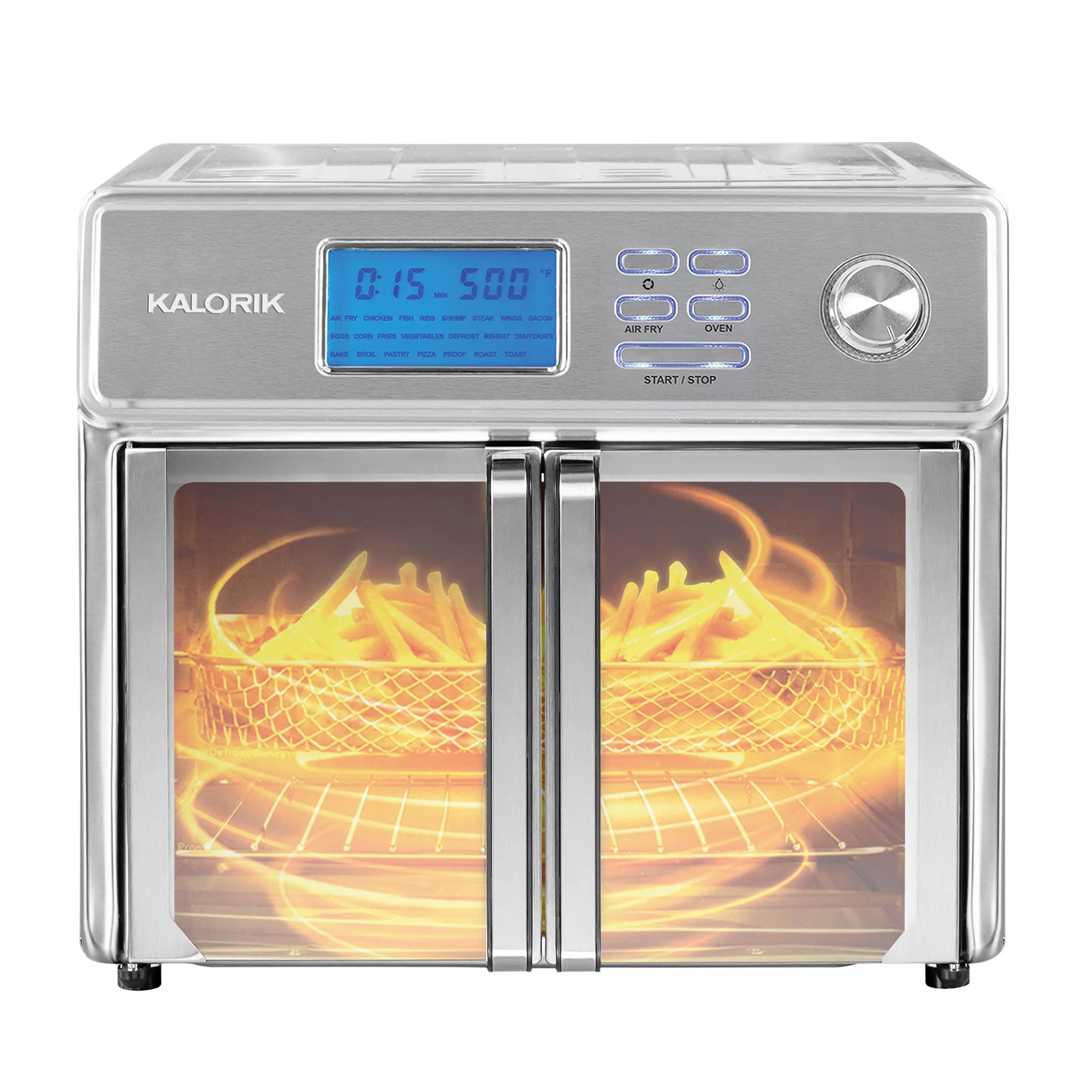 Kalorik 26 Quart Digital Maxx Plus Air Fryer Oven, Stainless Steel AFO 47271 SS