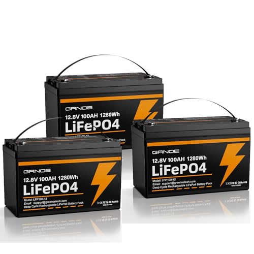 12V 100Ah LiFePO4 Battery Group 31 With Built-in 100A BMS, 15000 Deep Cycles Rechargeable Lithium Battery Prefect for Solar System, Rvs, Marine, Vans