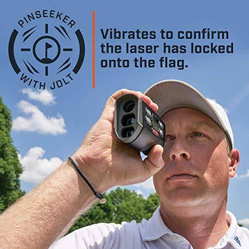 Bushnell Hybrid Golf Laser/GPS Rangefinder Bundle | Pinseeker w/Jolt, 1000 Yards, 5X Mag, Case | 201835 (+ PlayBetter Portable C