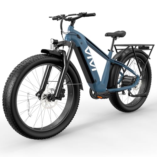 Vivi ACE01 Electric Bike for Adults, 26" x 4.0 Fat Tire Ebike, 1475W Peak Motor Torque Sensor Electric Mountain Bike