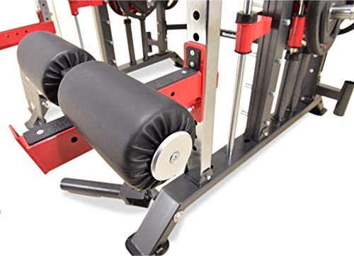 MiM USA Hercules EX Commercial All in One Gym Machine w/400 lb Weight Stack Jammer Arms Adj Bench Leg Press Leg Extension Arm Curl LAT Seat Complete