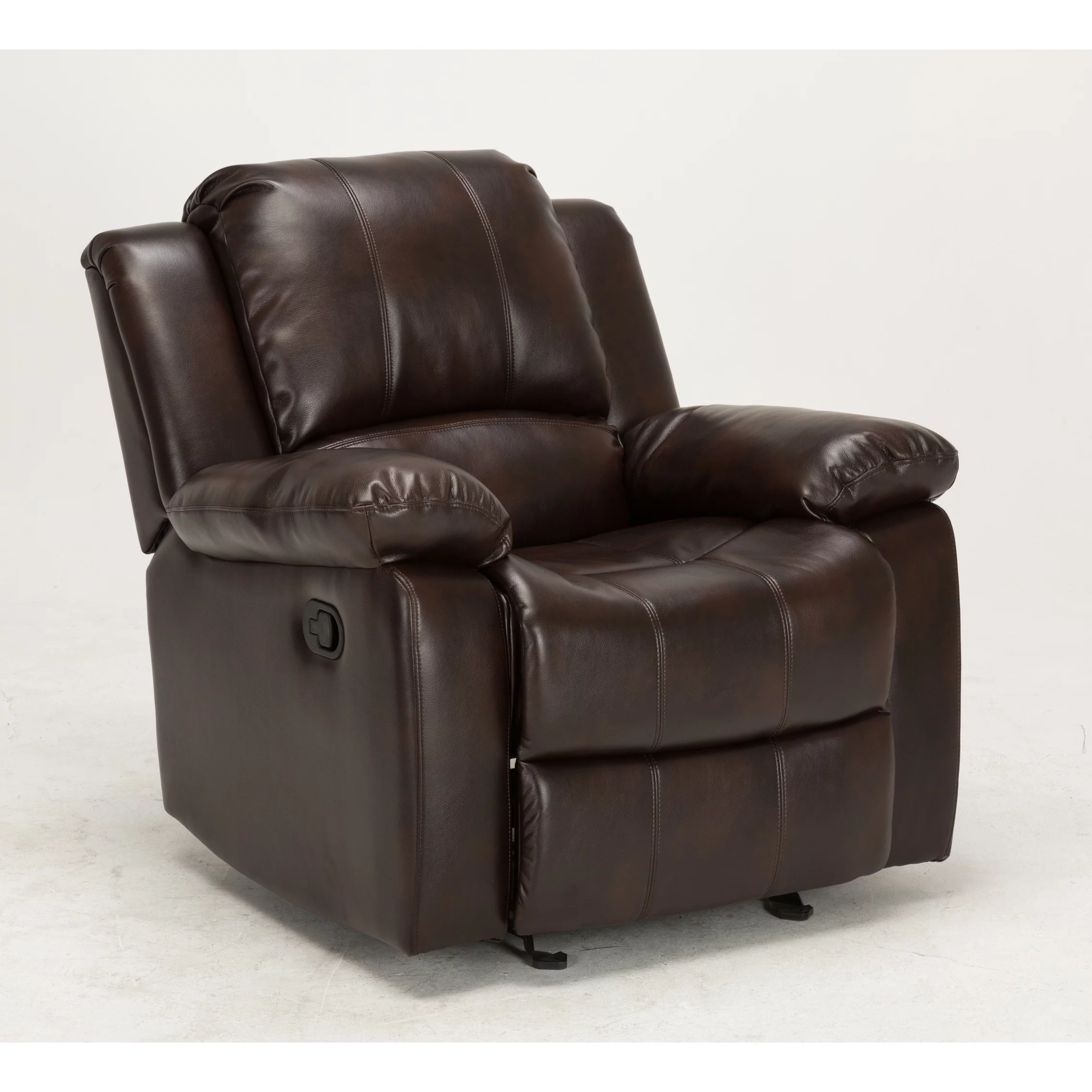 Greyson Living Charleston Leather Gel Glider Rocker Recliner by  Blue Semi-Firm Transitional, Casual