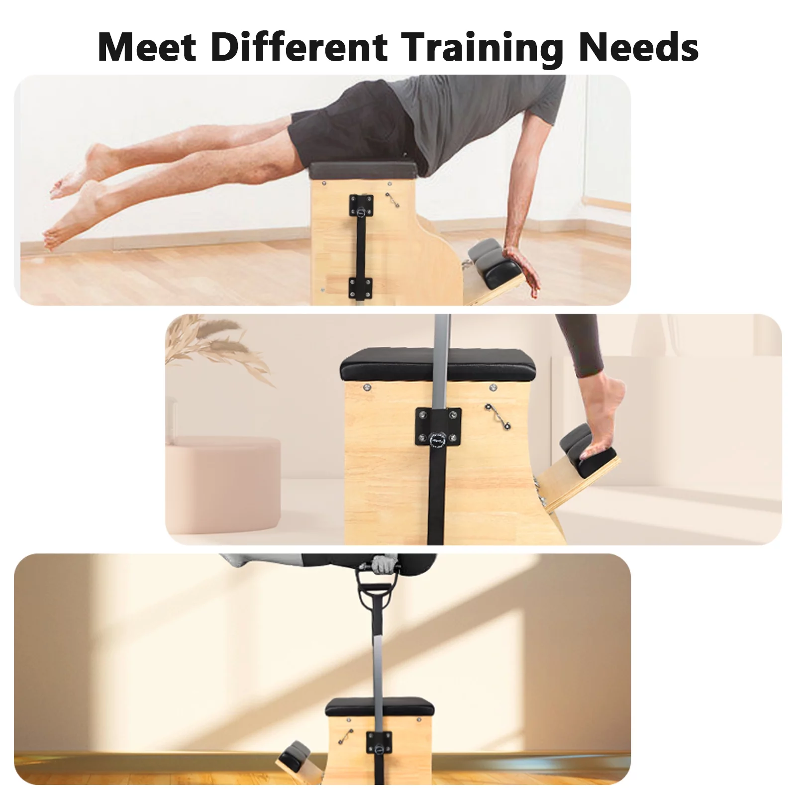Pilates Chair, Pilates Reformer Machine for Home, Stability Pilates Pro Chair Equipment, Yoga Pilates Fitness Trainer - Radiant Selections