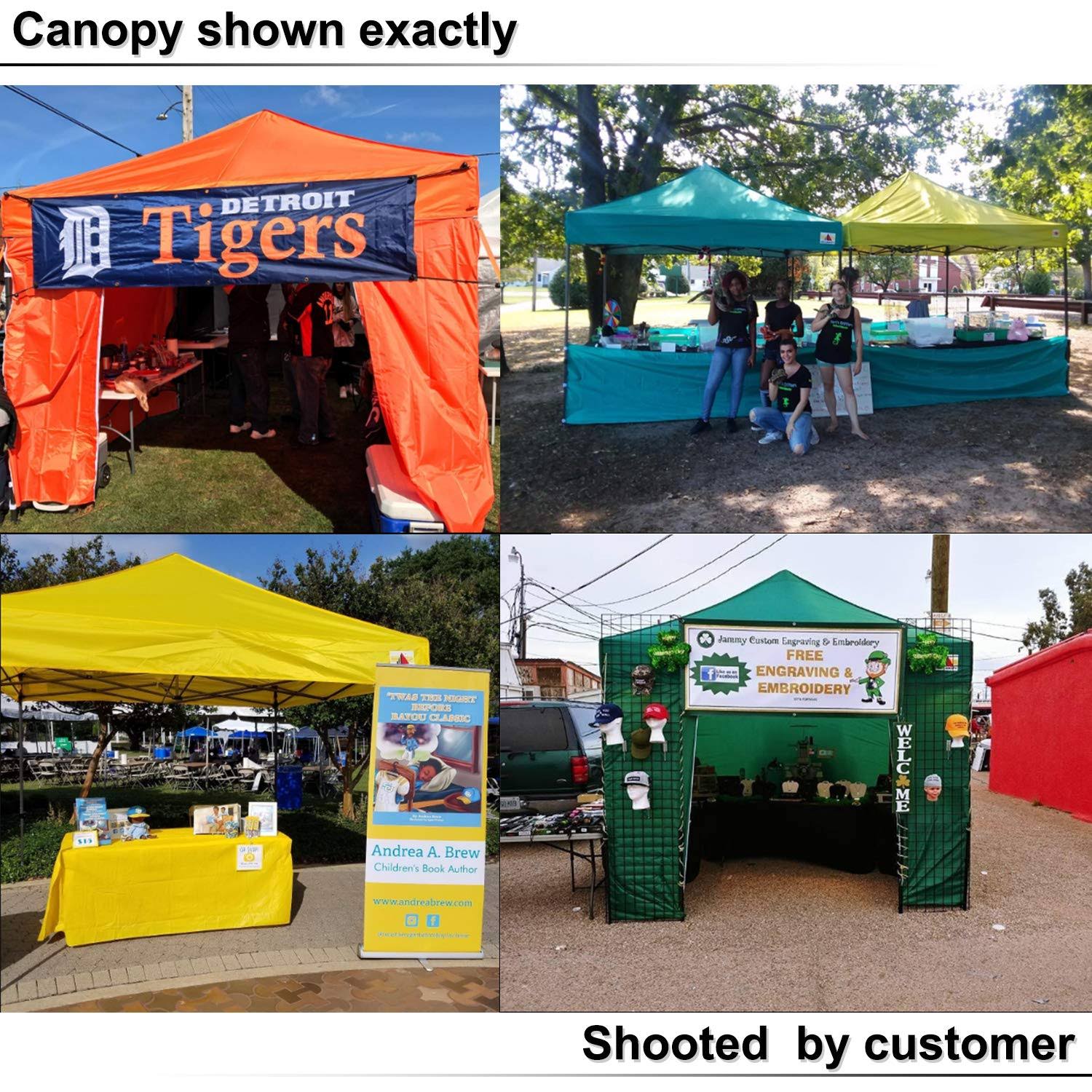 ABCCANOPY (18+colors) 8ft by 8ft EZ Pop Up Canopy Tent Commercial Instant