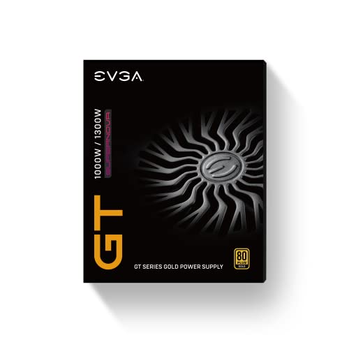 EVGA 1000 GT, 80 Plus Gold 1000W, Fully Modular, Eco Mode with FDB Fan, 100% Japanese Capacitors, 10 Year Warranty, Includes Power ON Self Tester