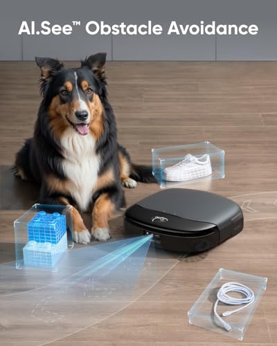 eufy S1 with All-in-One Station, HydroJet Robot Vacuum and Mop Combo, 8,000 Pa Suction, Smart Obstacle Avoidance, Multi-Level Mapping