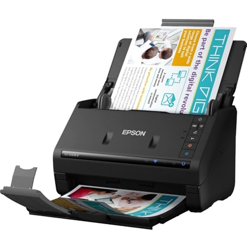 Epson Workforce ES-500W II Wireless Color Duplex Desktop Document Scanner for PC and Mac