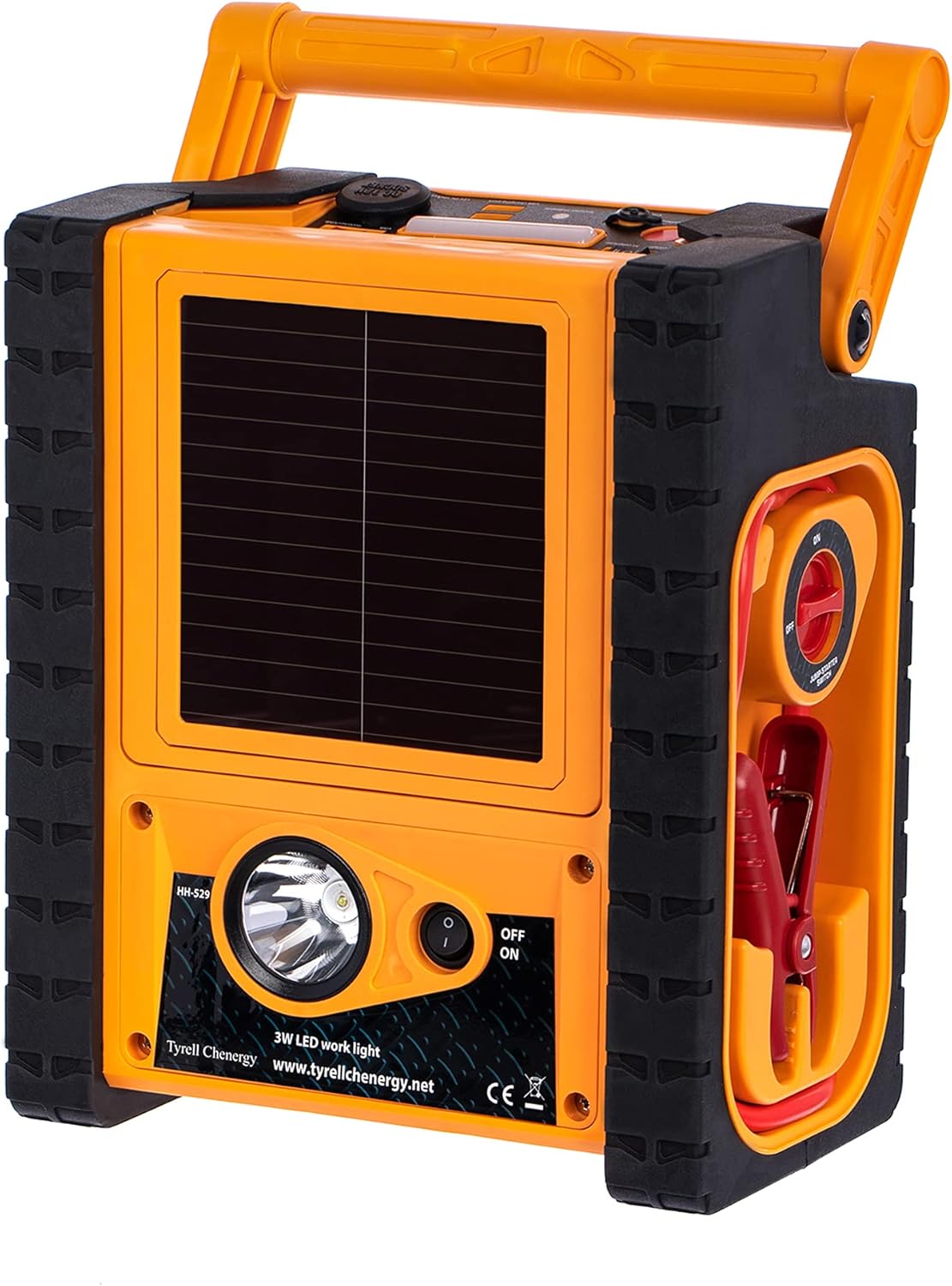 Solar Car Jump Starter 12V 1400 Peak AMPS 8-in-1 Multi Function Power Station with Digital Air Compressor, 400W Inverters, 5V USB Ports