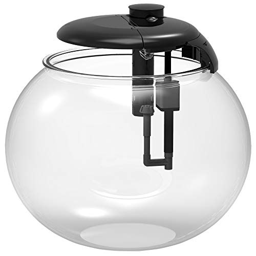 Penn-Plax AquaSphere 360 Large Bowl-Shaped Aquarium for Freshwater and Saltwater Setups – Fully Integrated Filtration System and LED Light Display