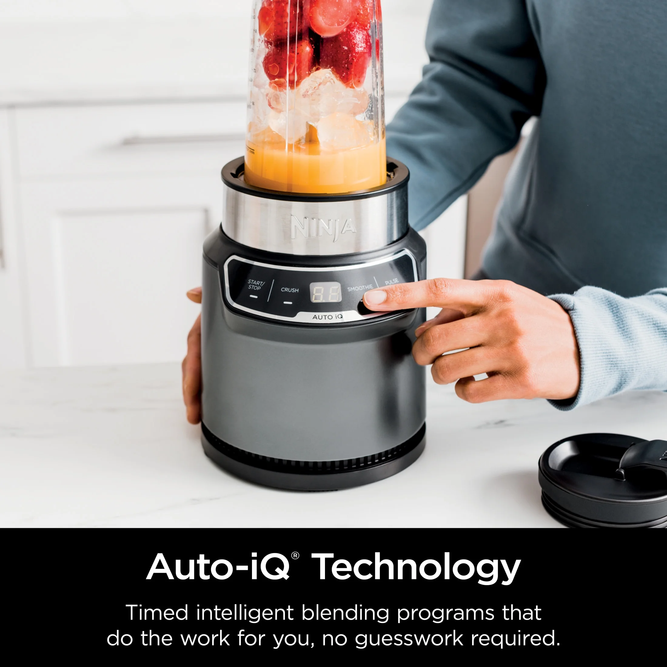Ninja? Nutri-Blender Pro with Auto IQ?, 1000 Watts, Personal Blender